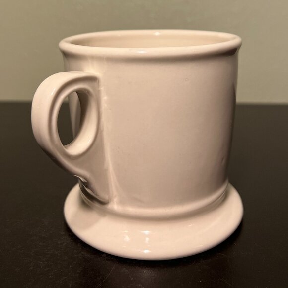 Anthropologie Monogram Initial Letter S Shaving Style Pedestal Base Ceramic Mug - Picture 3 of 7